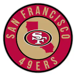 Fan Creations - San Francisco 49ers 15" State Circle Sign - Multicolor