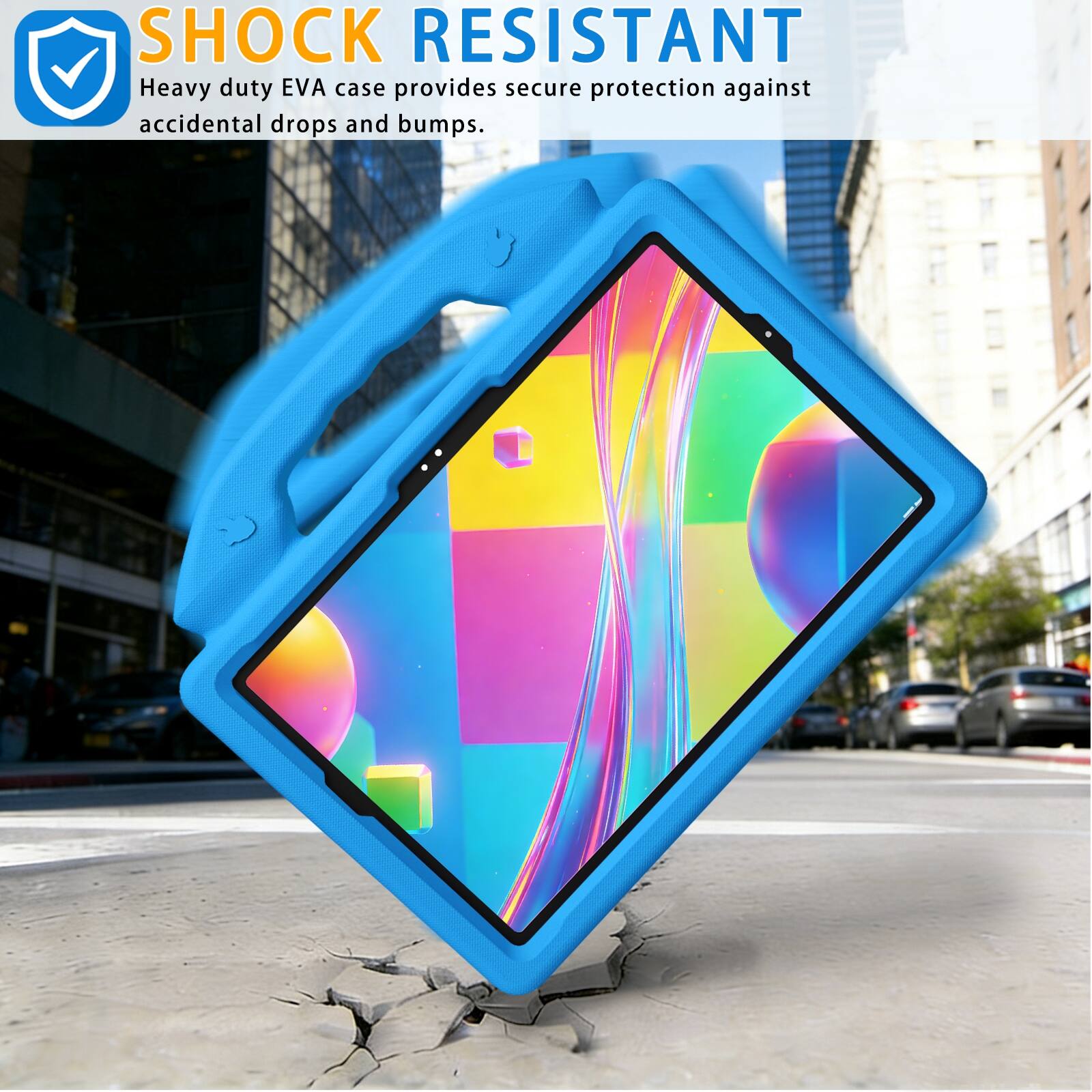 SHOCK RESISTANT  
Heavy duty EVA case provides secure protection against accidental drops and bumps.