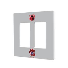 Keyscaper - Marvel Badge Hidden-Screw Light Switch Plate - Double Rocker - Red Hulk