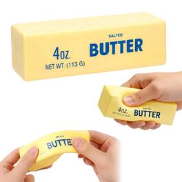 Puka Creations - Butter Squishy 5-Inch Stress Reliever | 1 Piece - Yellow