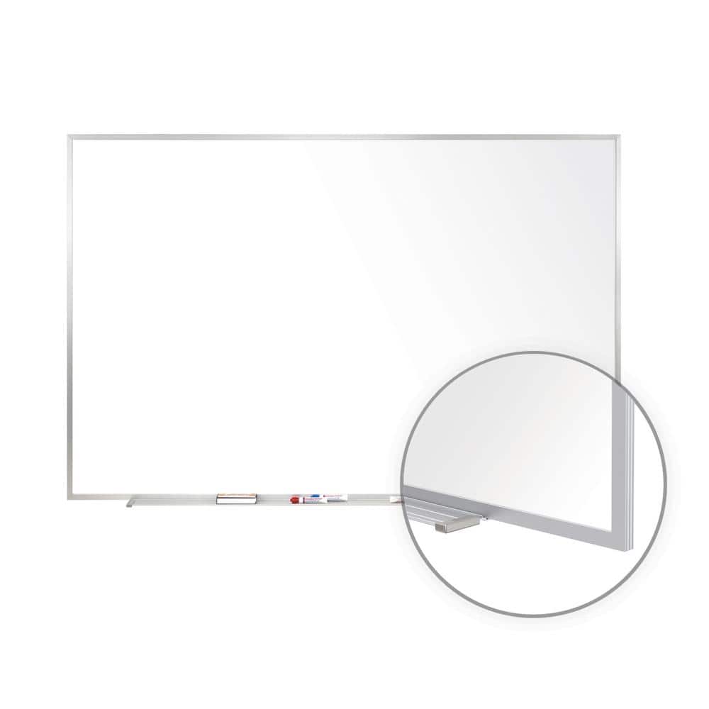 Ghent - Magnetic Porcelain Whiteboard with Aluminum Frame, 2'H x 3'W