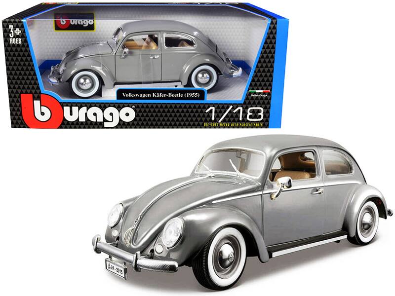 3+ AGES  
Urago  
Volkswagen Käfer-Beetle (1955)  
1/18  
DIE-CAST METAL WITH PLASTIC PARTS  
Urago  
24-2015