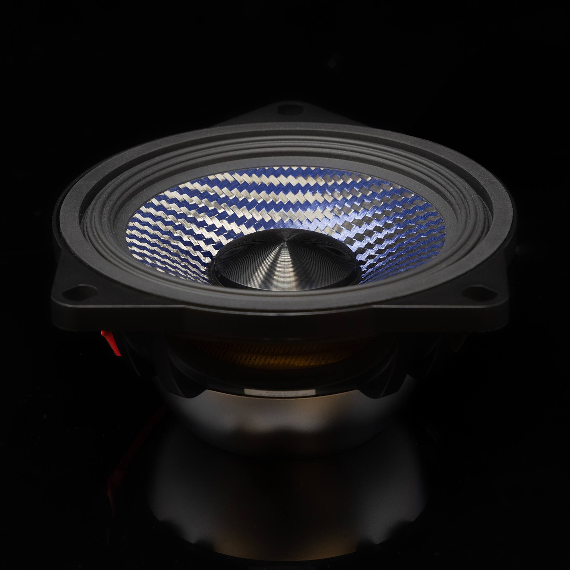 Alt View 10. Alpine - Alpine EV-40MR-T - 4" Rear Door/Deck/Hatch Speaker Set Compatible with 17-24 Model 3 & 20-24 Model Y - Black/Gray.