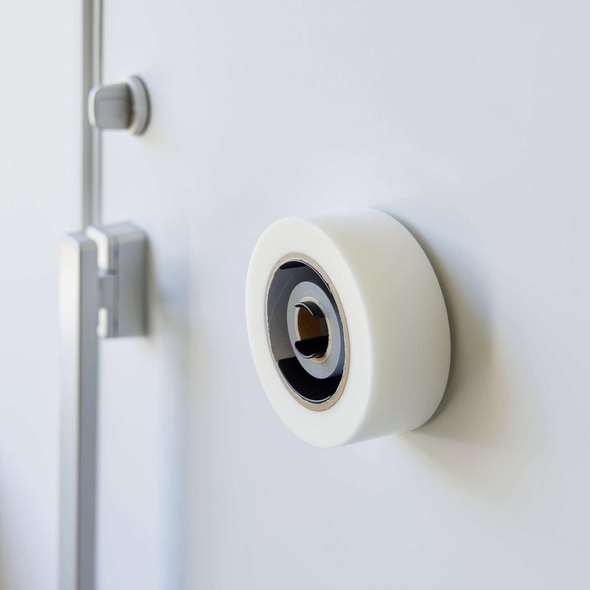Alt View 3. Yamazaki Home - Magnetic Tape Holder - Steel - White.
