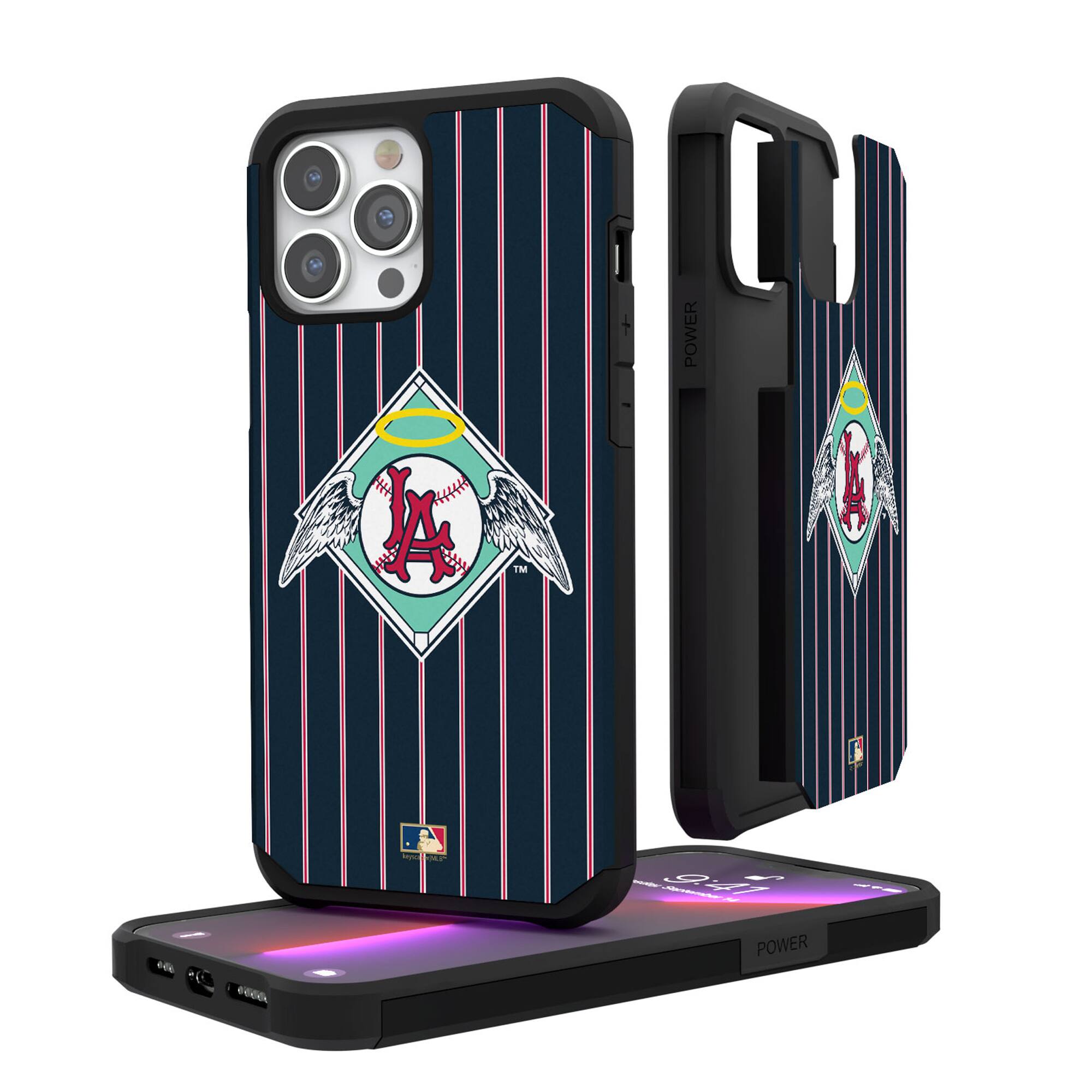 Keyscaper - MLB - Los Angeles Angels 1961-64 Logo iPhone Pinstripe Cooperstown Design Rugged Case - 15 Pro - Multicolor price history on PriceWatchPro