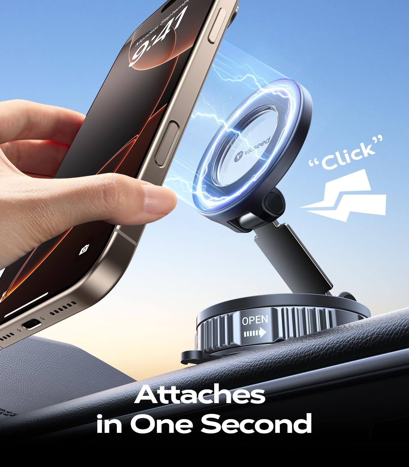 MA Q41 AAAAN vicseed "Click" G OPEN Attaches in One Second