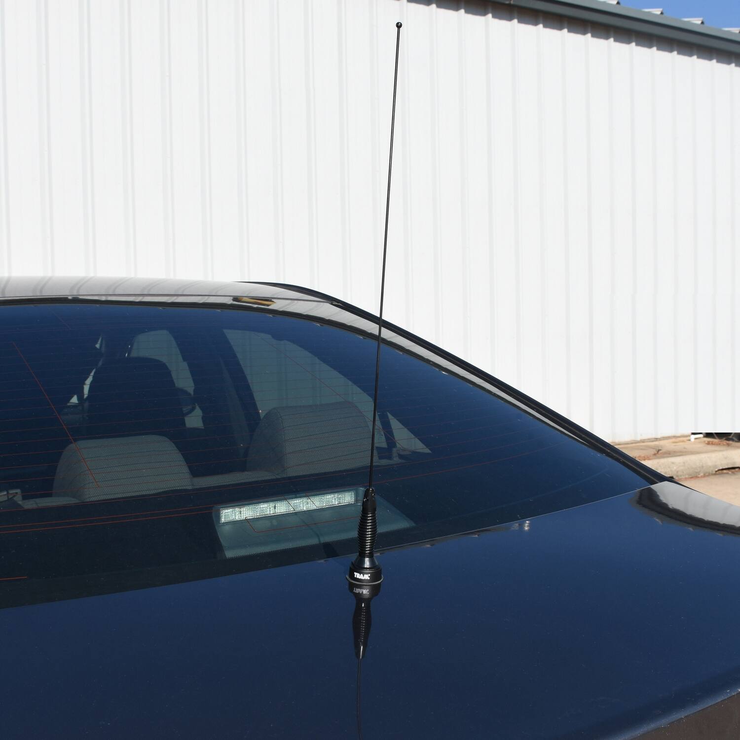 Left. Tram - 132-MHz to 174-MHz VHF Tunable 1/4-Wave NMO Antenna - Black.