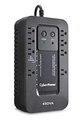 CyberPower - Ecologic UPS EC450G 450VA Compact UPS - Black