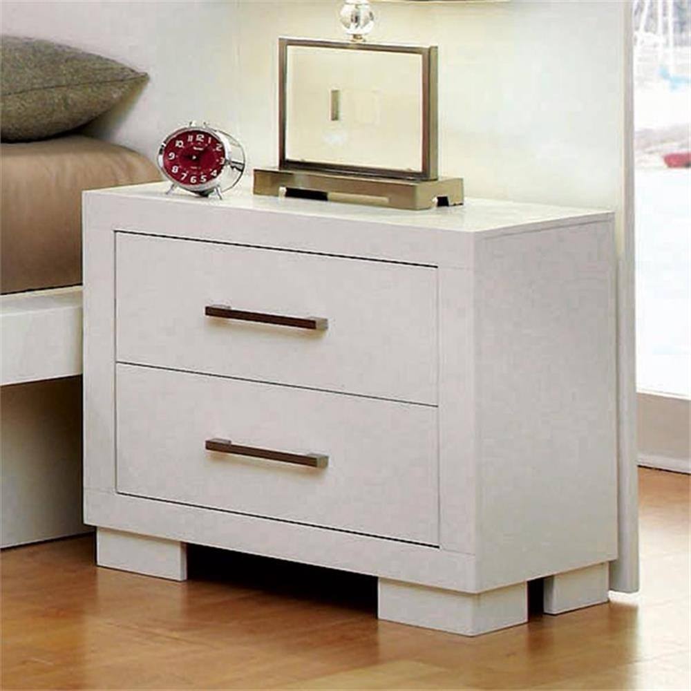 Alt View 1. Coaster Home Furnishings - Jessica 2-drawer Nightstand - White.