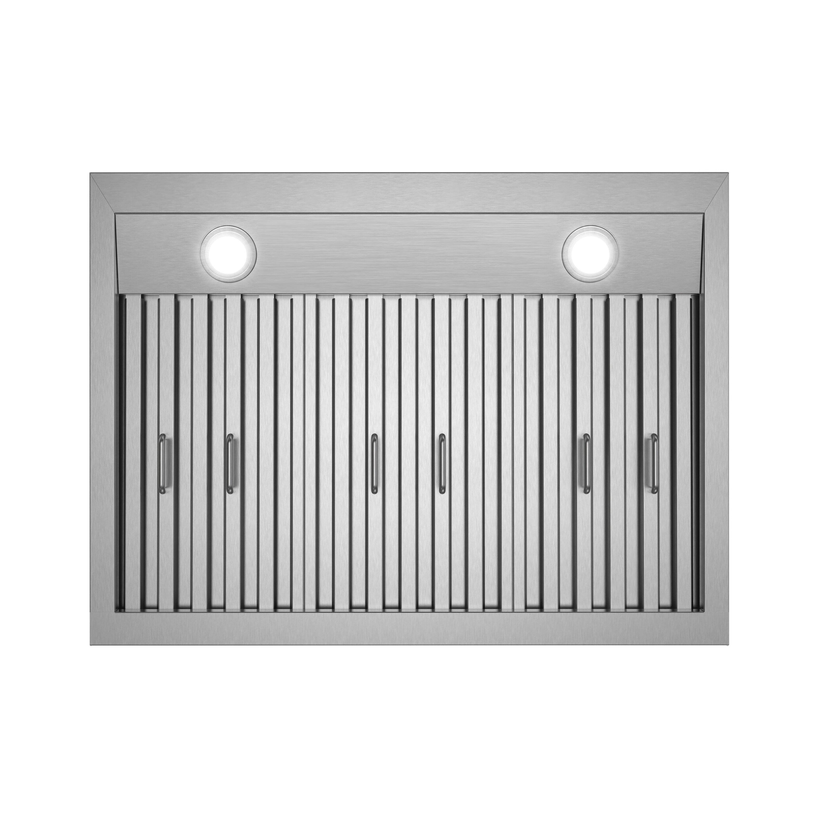 Alt View 6. Streamline - 30 in. Lozza Convertible Undermount 406 CFM Range Hood, Baffle Filters, Touchpad Control, LED Lights - Brushed Stainless Steel.
