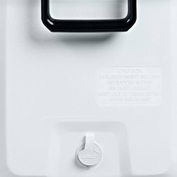 CAUTION CHILDREN MIGHT BECOME ENTRAPPED IN THIS AIR TIGHT COOLER. KEEP OUT OF THEIR REACH WHEN NOT IN USE