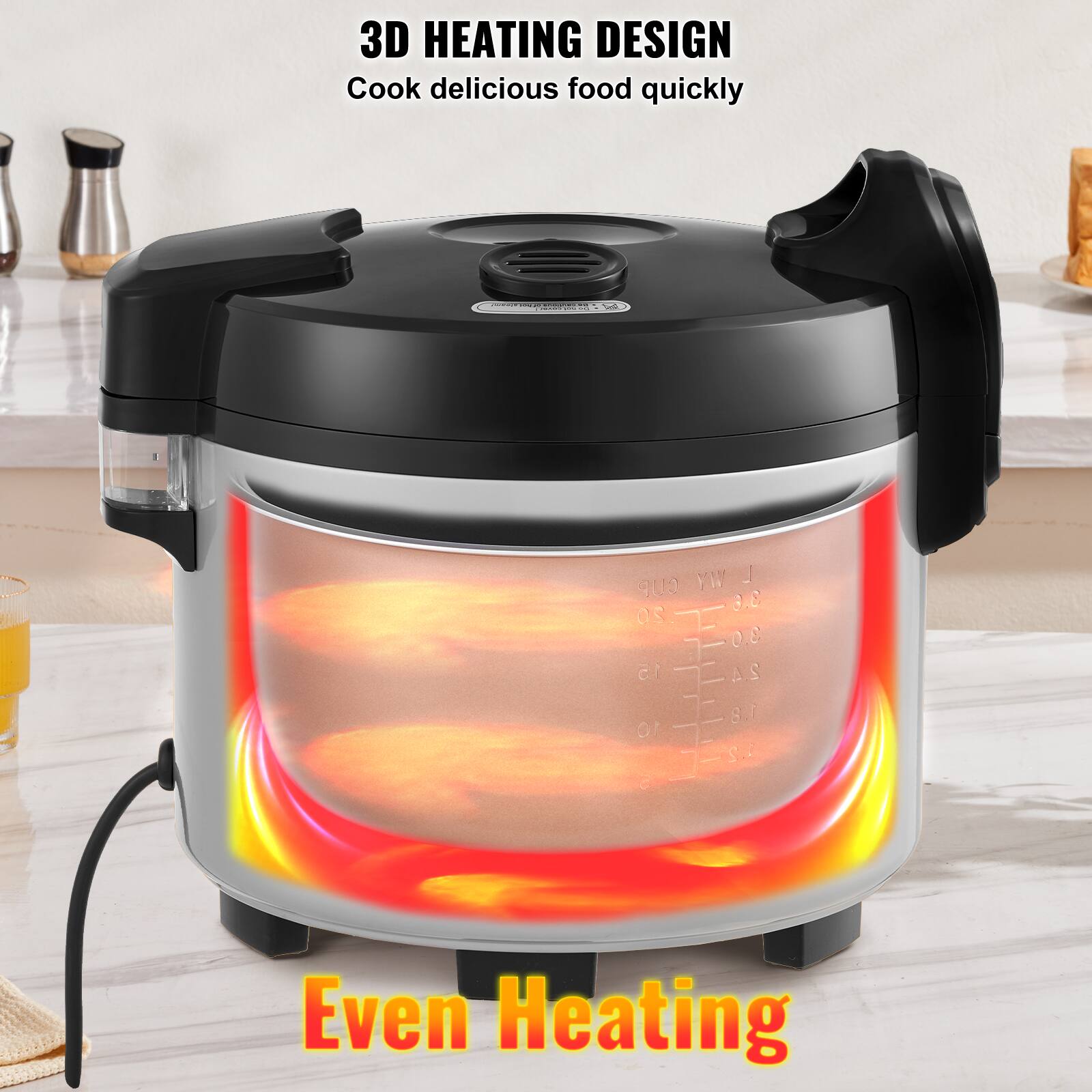 3D HEATING DESIGN  
Cook delicious food quickly

Even Heating