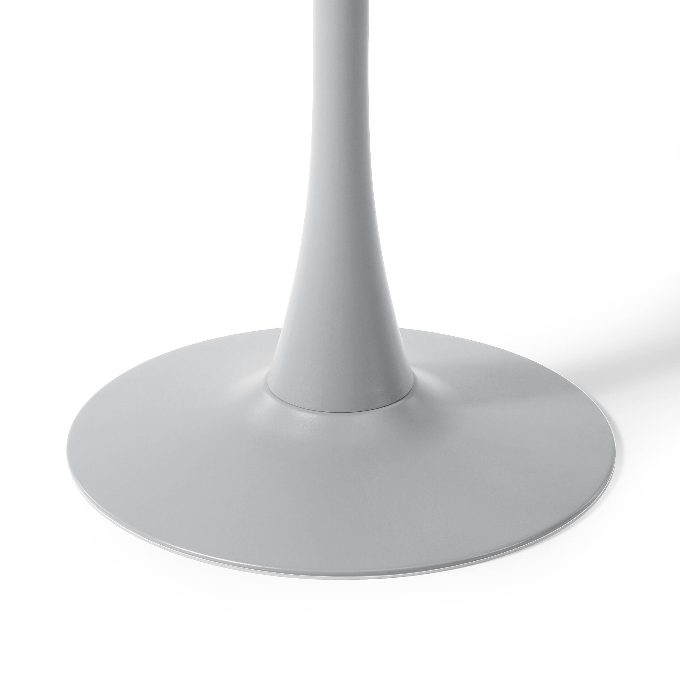 Alt View 1. WestinTrends - WestinTrends Playa 23.5" Round Outdoor Indoor Metal Cocktail Dining Table - Gray.