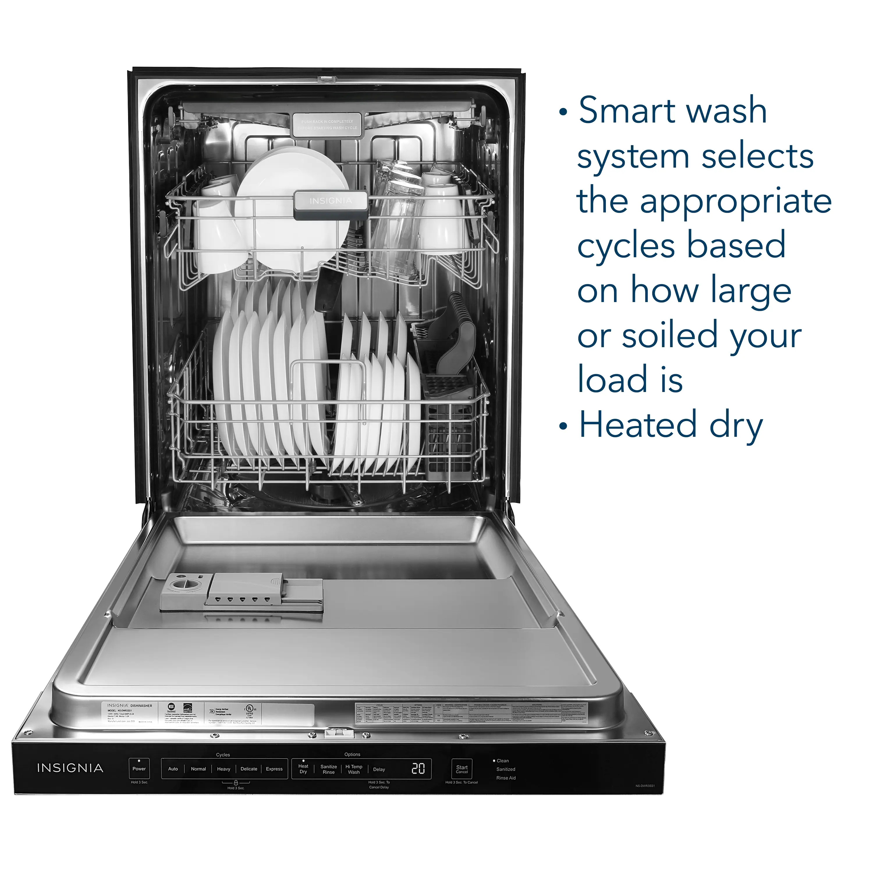 The text on the image reads:

"Smart Wash System selects the appropriate cycles based on how large or soiled your load is. Heated Dry: PREMIUM INSIGNIA - - - - - - - - - - - - - - - - - - - - - - - - - - - - - - - - - - - - - - - - - - - - - - - - - - - - - - - - - - - - - - - - - - - - - - - - - - - - - - - - - - - - - - - - - - - - - - - - - - - - - - - - - - - - - - - - - - - - - - - - - - - - - - - - - - - - - - - - - - - - - - - - - - - - - - - - - - - - - - - - - - - - - - - - - - - - - - - - - - - - - - - - - - - - - - - - - - - - - - - - - - - - - - - - - - - - - - - - - - - - - - - - - - - - - - - - - - - - - - - - - - - - - - - - - - - - - - - - - - - - - - - - - - - - - - - - - - - - - - - - - - - - - - - - - - - - - - - - - - - - - - - - - - - - - - - - - - - - - - - - - - - - - - - - - - - - - - - - - - - - - - - - - - - - - - - - - - - - - - - - - - - - - - - - - - - - - - - - - - - - - - - - - - - - - - - - - - - - - - - - - - - - - - - - - - - - - - - - - - - - - - - - - - - - - - - - - - - - - - - - - - - - - - - - - - - - - - - - - - - - - - - - - - - - -