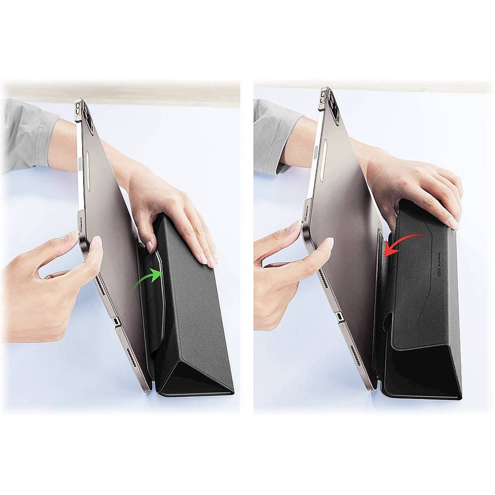 Alt View 20. SaharaCase - ESR Folio Case for Apple iPad Pro 12.9 (4th, 5th, and 6th Gen 2020-2022) - Black.