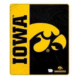 Pegasus - Iowa Hawkeyes 50" x 60" Endzone Ultra Soft Throw Blanket - Multicolor