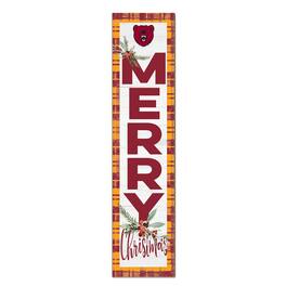 Jardine - Ursinus Bears 12'' x 48'' Outdoor Merry Christmas Leaner - White