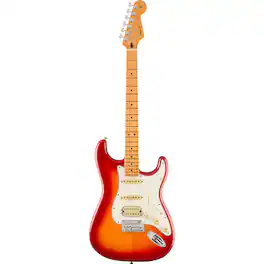 Fender - Player II Stratocaster HSS Electric Guitar, Maple Fingerboard, Aged Cherry Burst (Chambered)