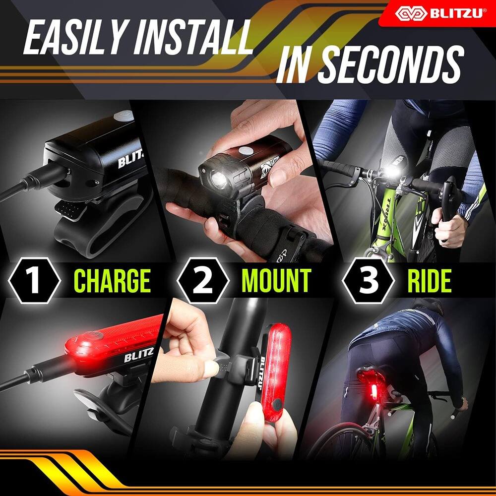 EASILY INSTALL IN SECONDS

1. CHARGE
2. MOUNT
3. RIDE

BLITZU
