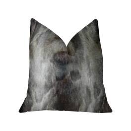 Plutus Brands - Brand Ash Handmade Throw Pillow (Double sided 26" x 26") - Gray, Charcoal
