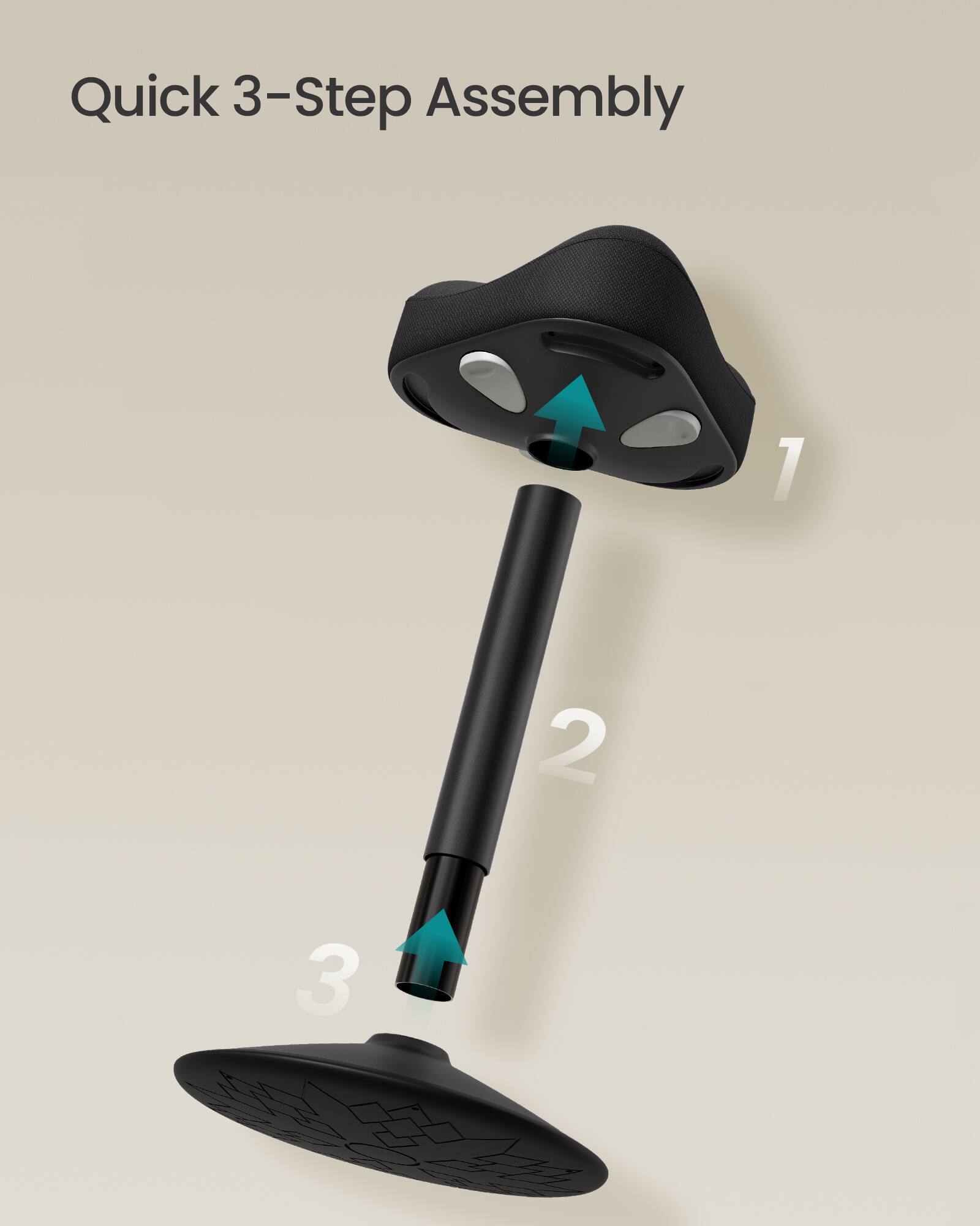 Quick 3-Step Assembly

1.  
2.  
3.