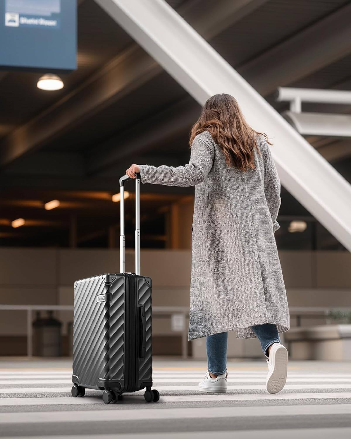LUGGEX 20 Inch Carry On Expandable Luggage Airline Approved