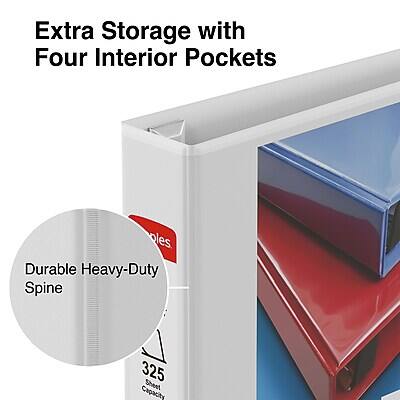 Extra Storage with Four Interior Pockets

Durable Heavy-Duty Spine

325 Sheet Capacity