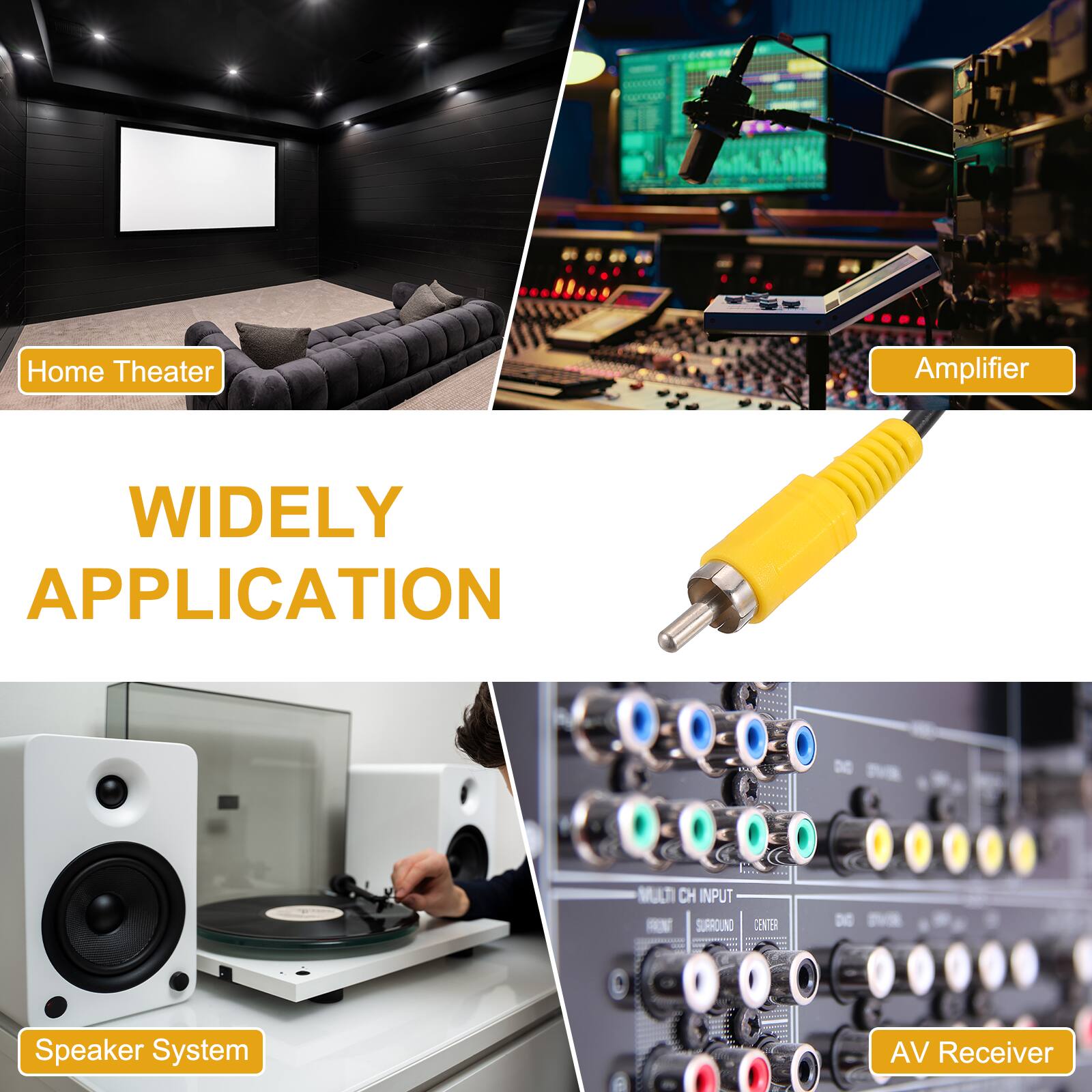 Home Theater Amplifier  
WIDELY APPLICATION  
MULTI CH INPUT N SURROUND CENTER - DE Speaker System AV Receiver