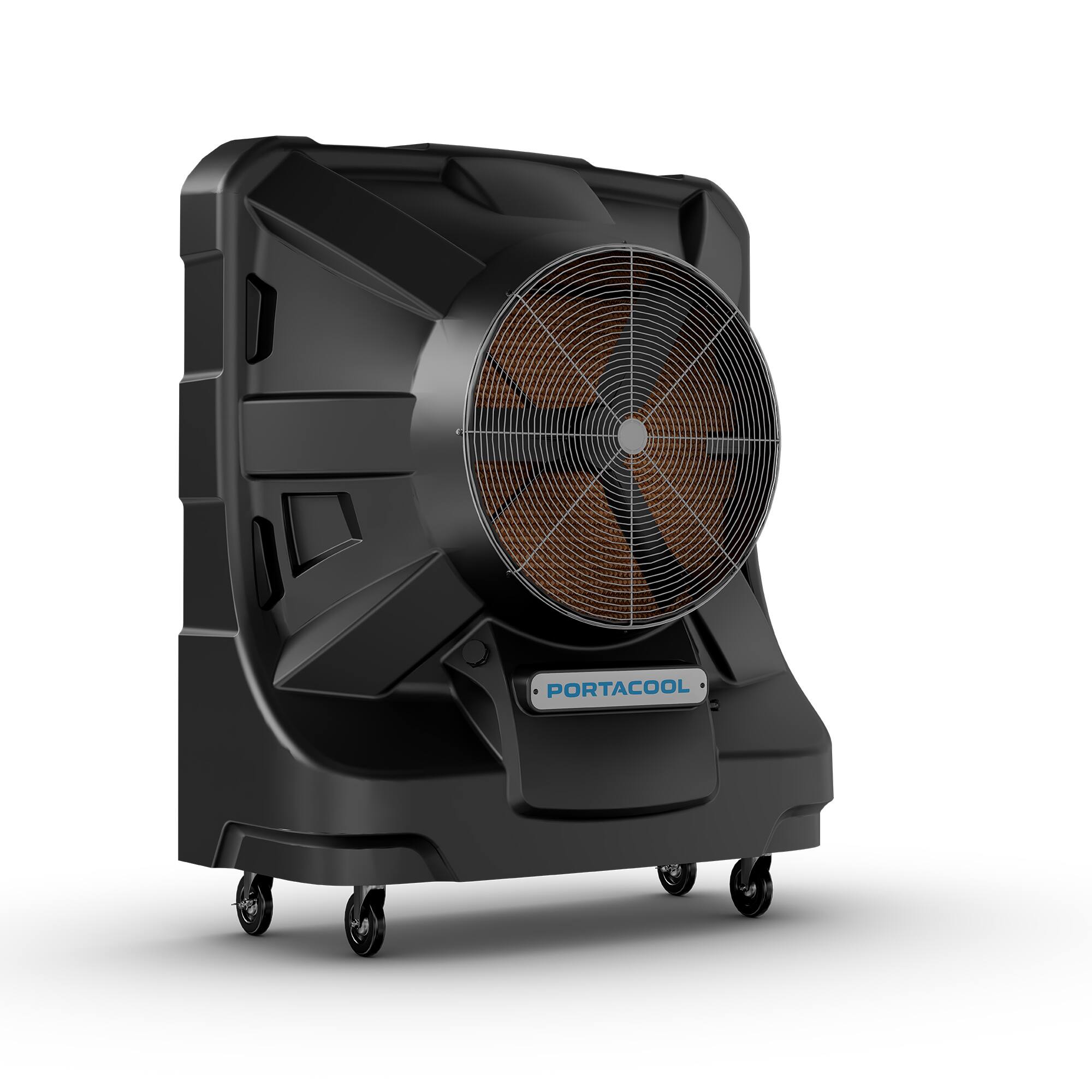 Left. Portacool - Apex 4000 Wi-Fi Enabled Portable Evaporative Cooler - Black, Textured.