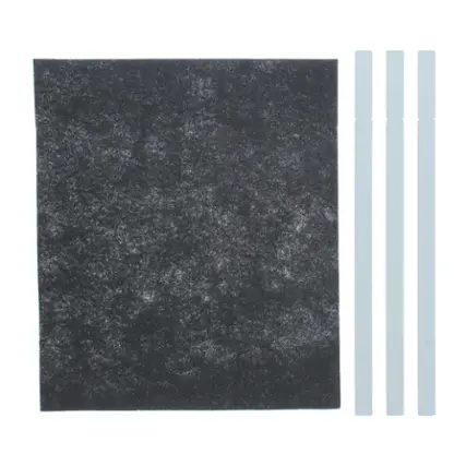 Front. Zephyr - Charcoal Filter Replacement for Range Hoods - Black.