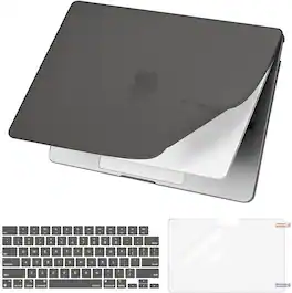 mosiso - PP Matte Soft Cover for MacBook Air 13.6 inch Case M5 M4 M3 M2 A3449 A3240 A3113 A2681 2026-2022 - Gray