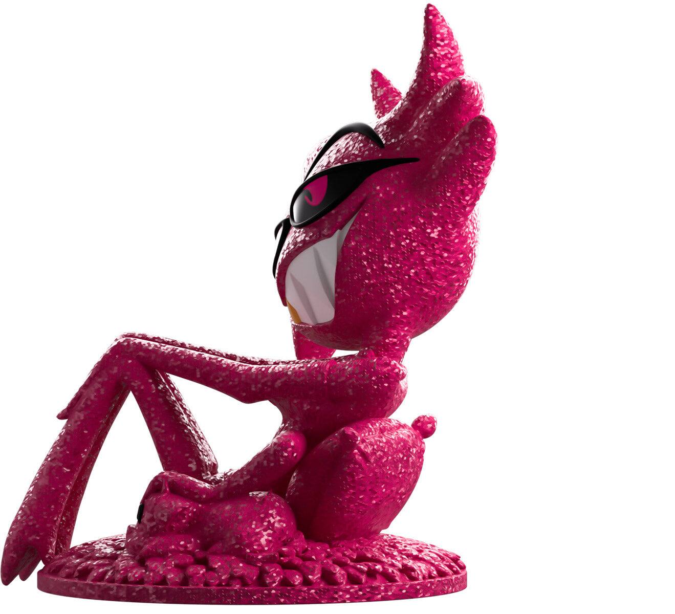 Alt View 9. Youtooz - Hazbin Hotel: Glitter Angel Dust Vinyl Figure #15 Shopverse Exclusive.