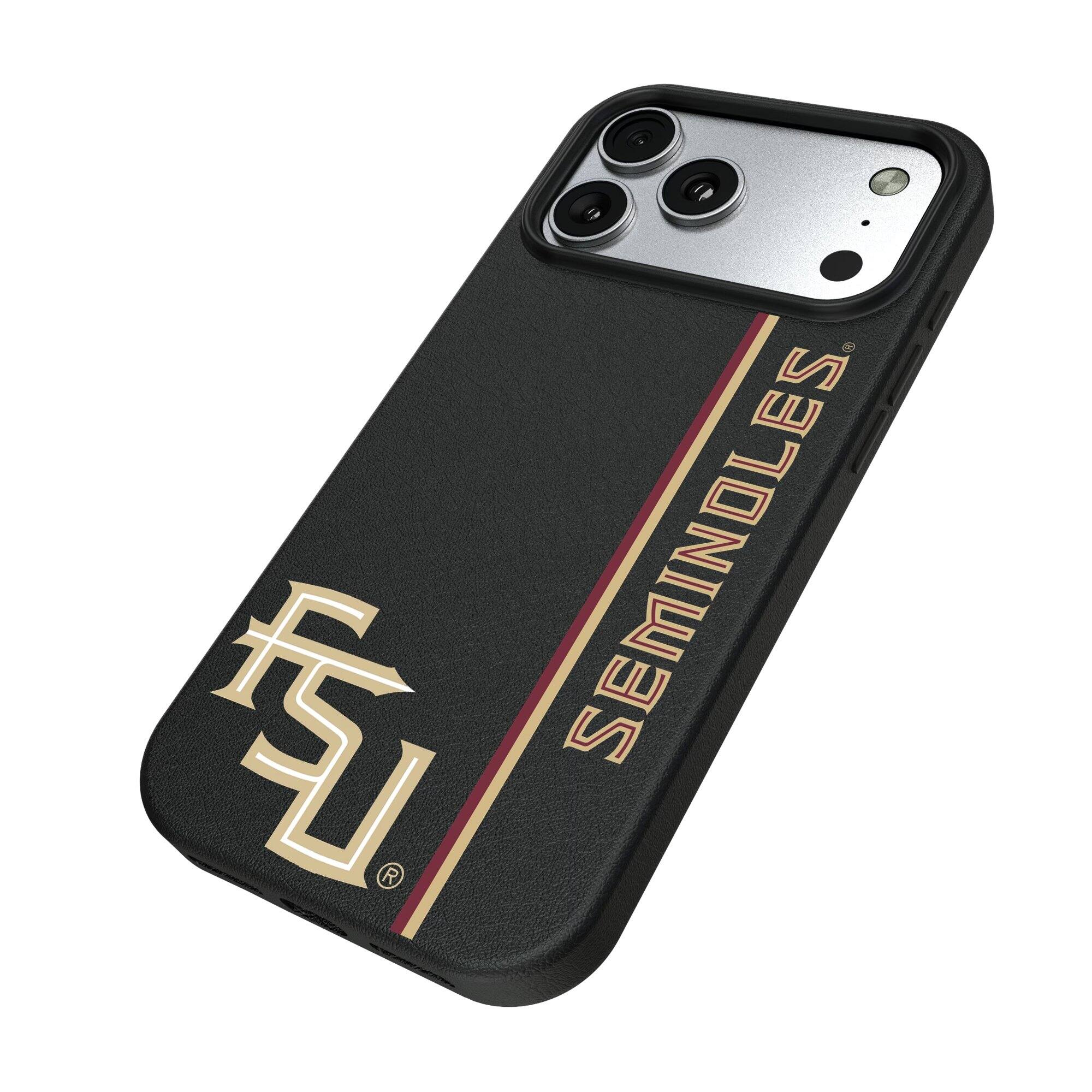 Alt View 1. Keyscaper - Florida State Seminoles iPhone Magnetic Bump Case - 16 Plus - Black.