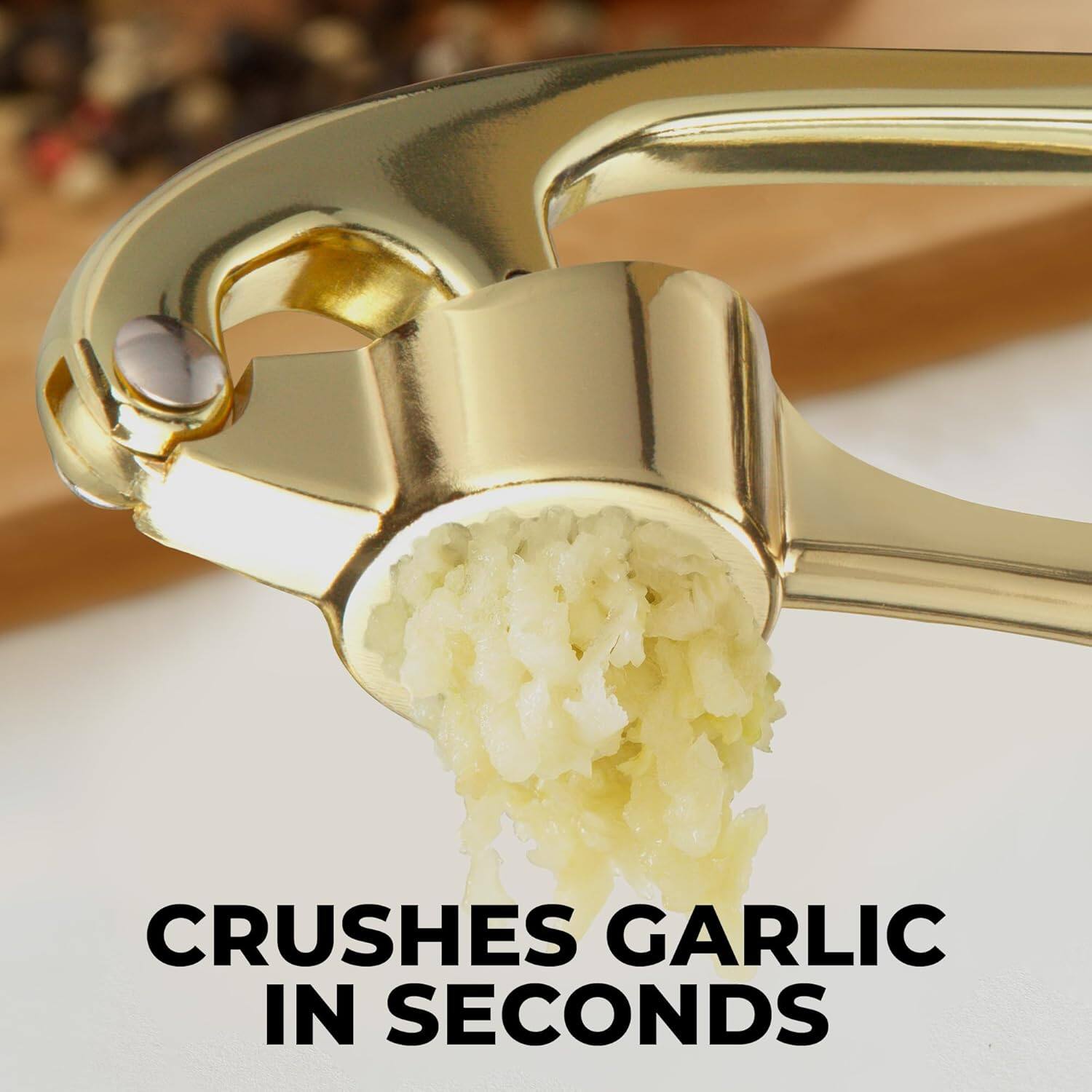 CRUSHES GARLIC IN SECONDS