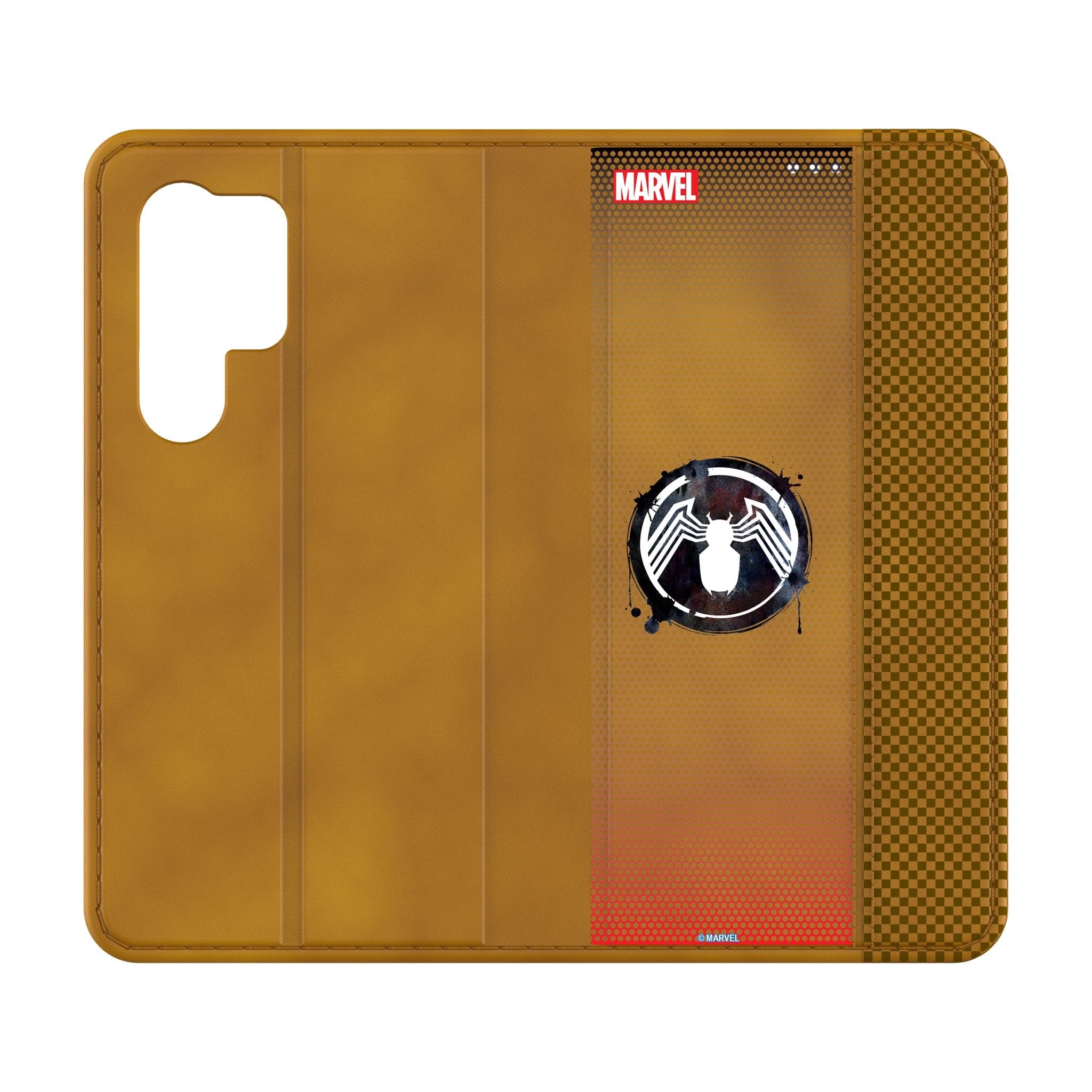 Keyscaper - Marvel Grid Folio Phone Case - Samsung Galaxy S24 Plus - Venom