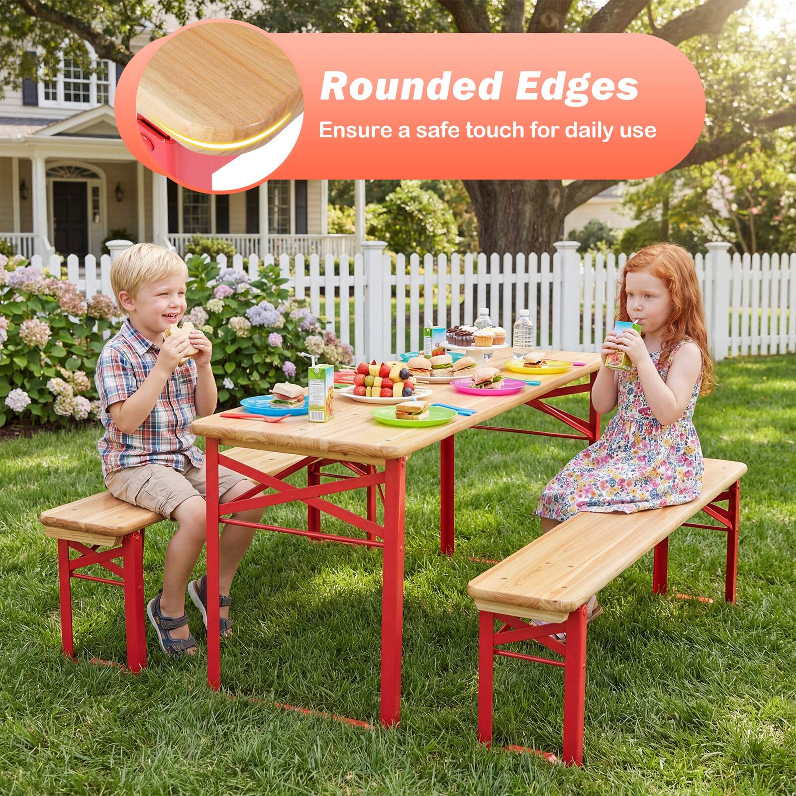 Rounded Edges  
Ensure a safe touch for daily use