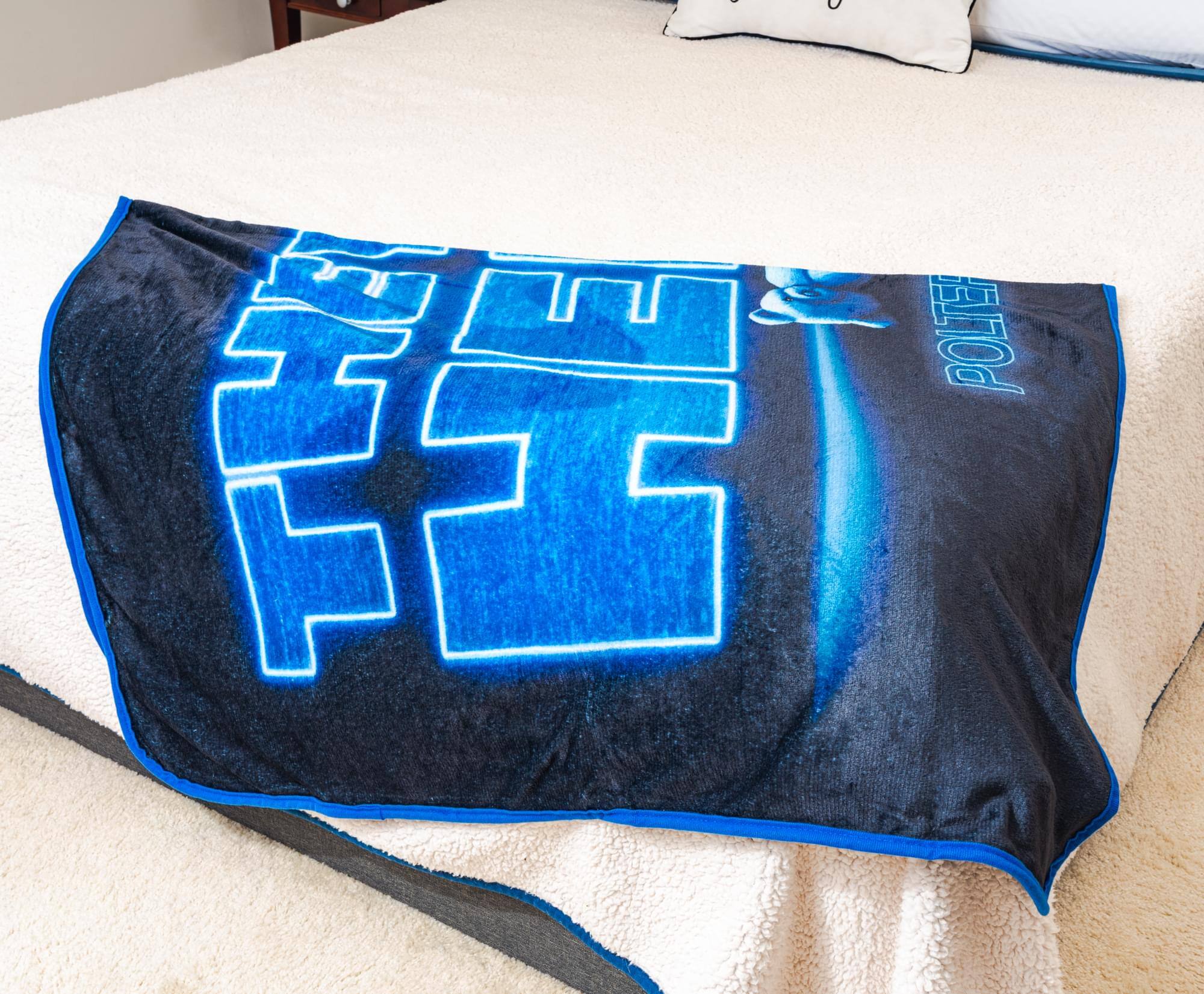 Alt View 4. Silver Buffalo - Poltergeist "They're Here" Fleece Throw Blanket | 45 x 60 Inches - Black.