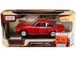 1974 Chevrolet Vega Red "Forgotten Classics" Series 1/24 Diecast Model Car by Motormax