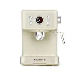 Empstorm - 50 oz. Espresso Coffee Maker with Fast Heating System, Powerful Steamer Foaming - White