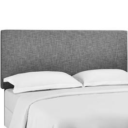Taylor Upholstered Linen Fabric Full / Queen Headboard by Modway - Gray