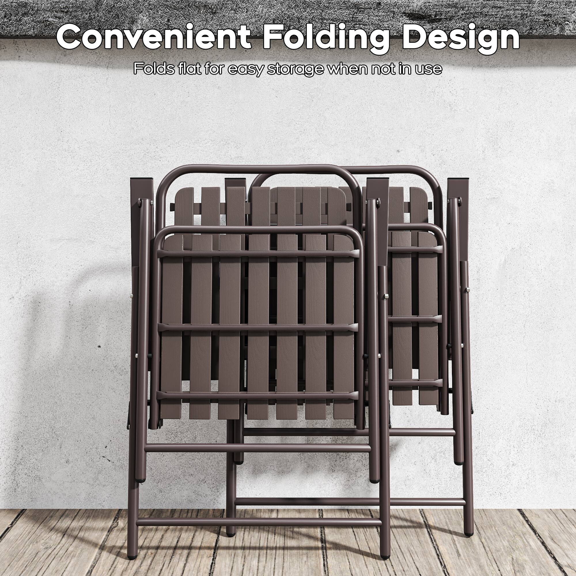 Convenient Folding Design  
Folds flat for easy storage when not in use