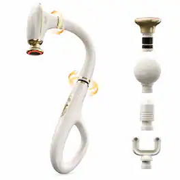 SKG - DS300 Heated Massage Gun with Convertible Long Handle - Golden