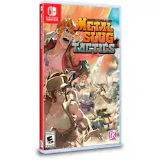 NINTENDO SWITCH. METAL SLUG TACTICS. SUPER VEHICLE-BOI. EVERYONE 10+. ESRB.