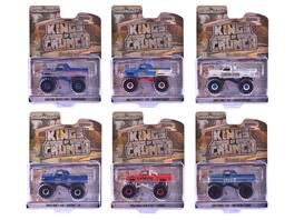 "Kings of Crunch" Series 16 Set of 6 Monster Trucks 1/64 Diecast Model Cars by Greenlight - Multicolor