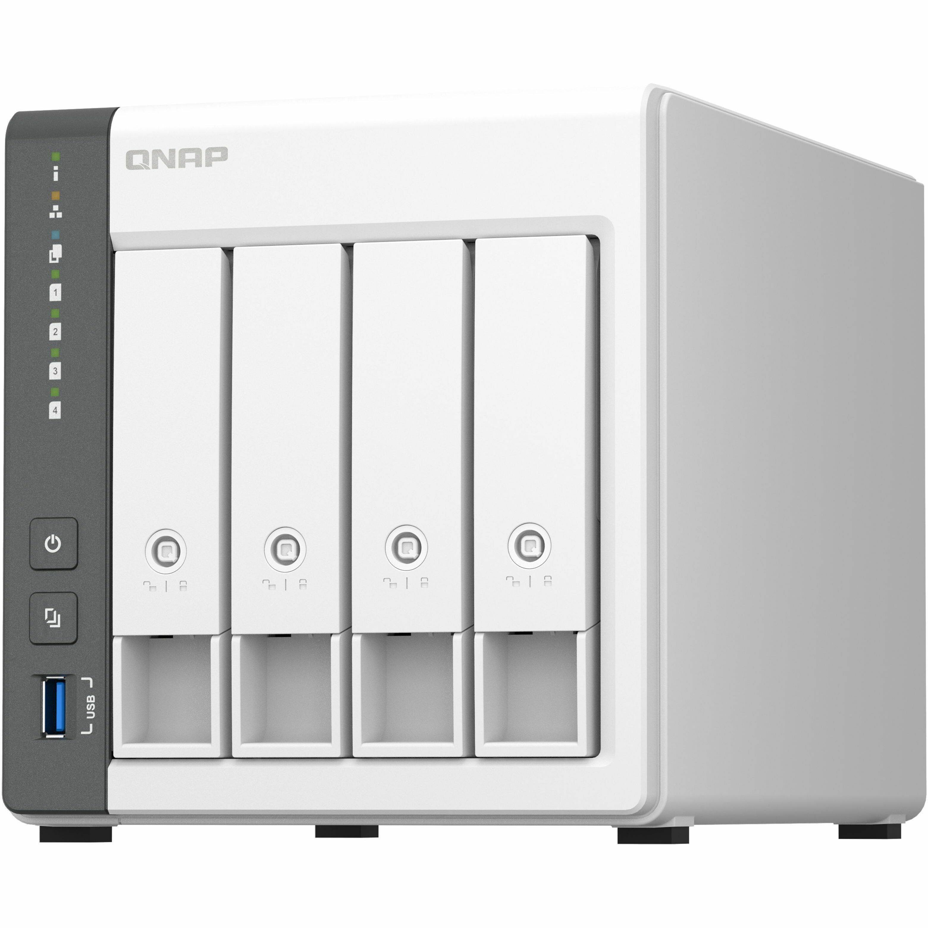 QNAP TS 433 4G US 4 Bay NAS Diskless System Network storage Black