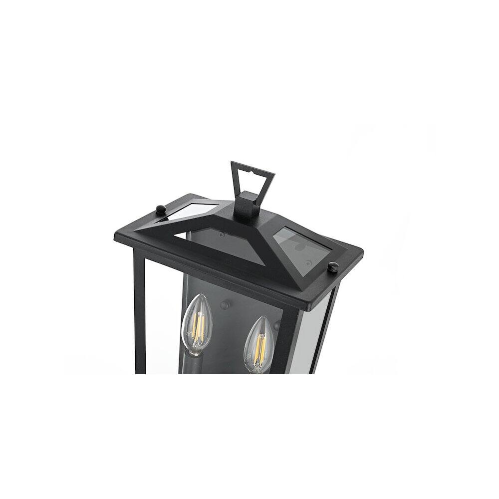 Back. Elegant Lighting - Richmond 7 inch Outdoor Pendant in Black - Black.