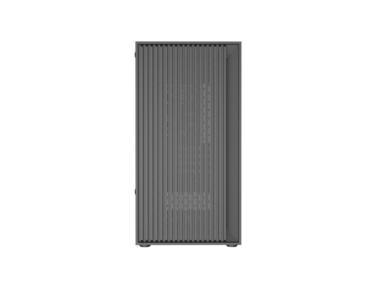 Alt View 2. DIYPC - DIYPC DIY-V2 MicroATX Black USB3.0/Type C Tempered Glass Gaming Case w/ 120mm Fan - Black.