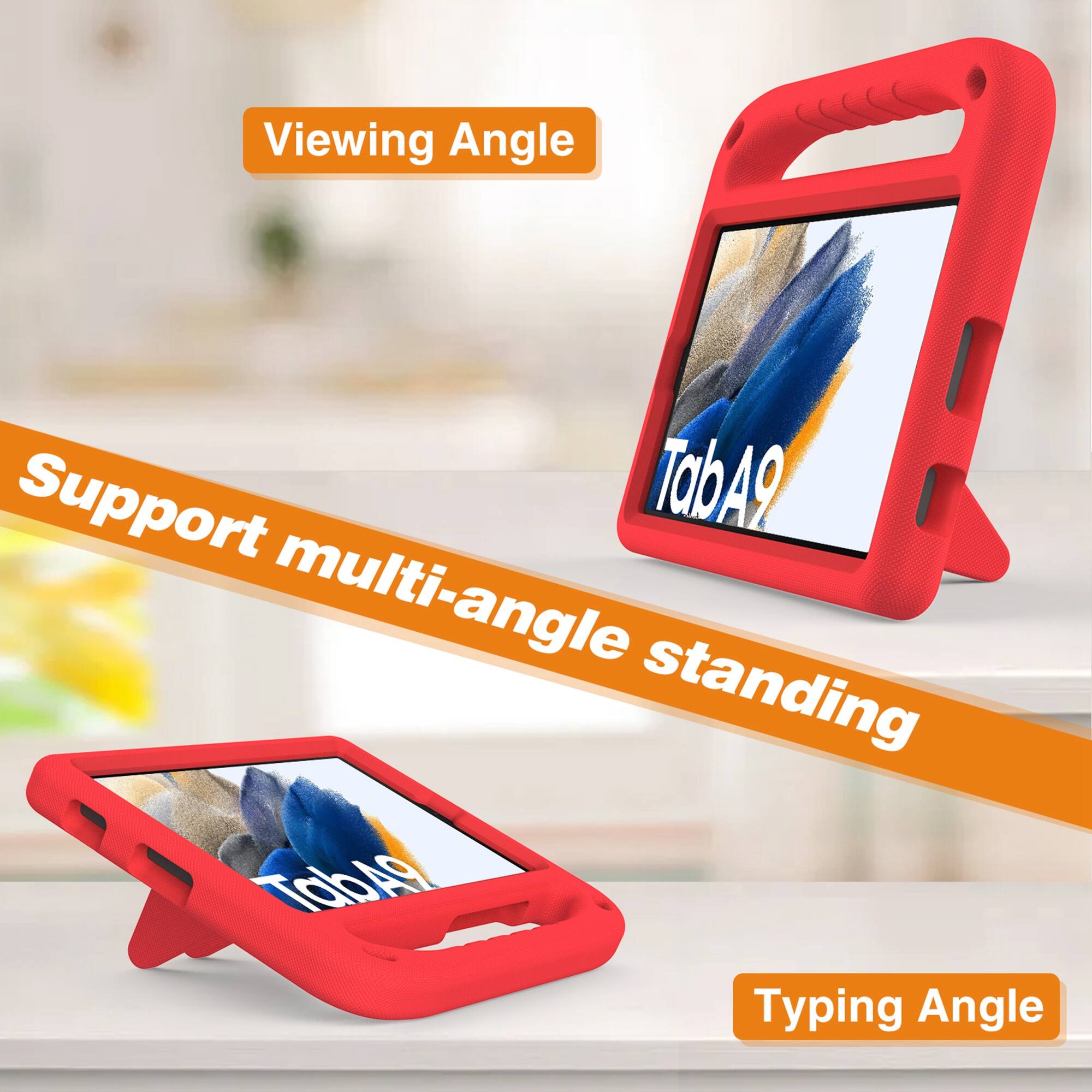 Viewing Angle Support multi-angle standing TabA9 Typing Angle