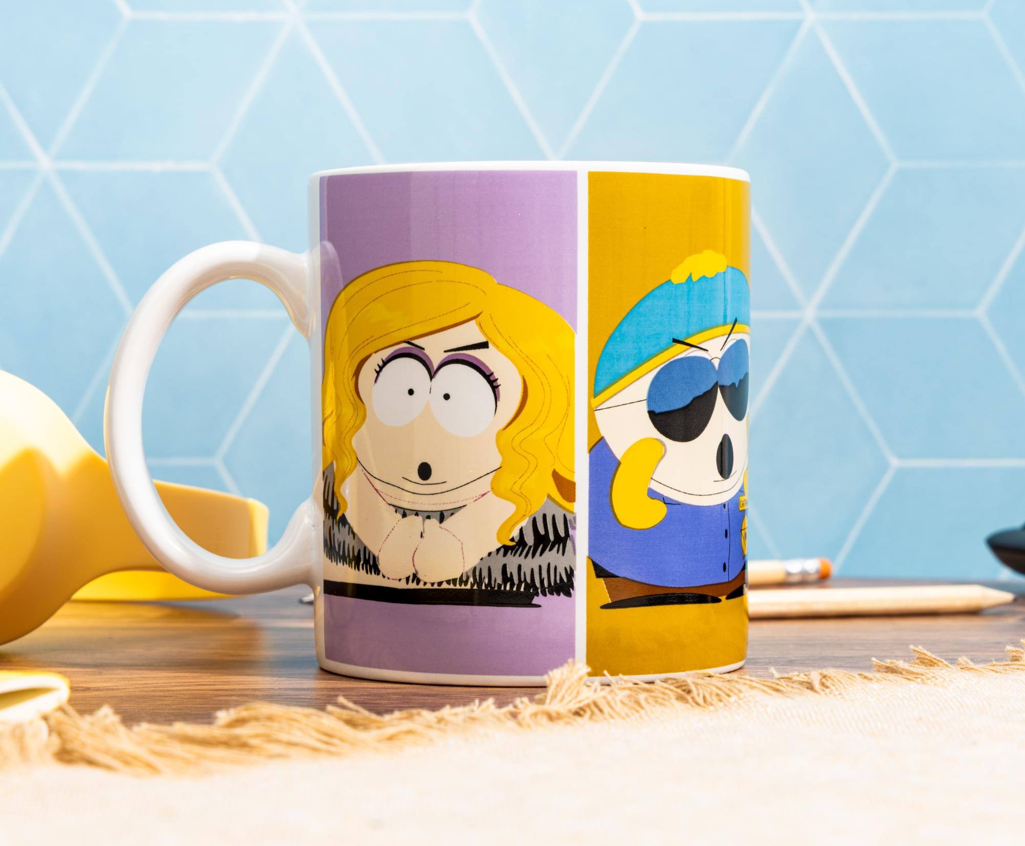 Alt View 5. Silver Buffalo - South Park Multi-Cartman 20-Ounce Ceramic Mug - White.