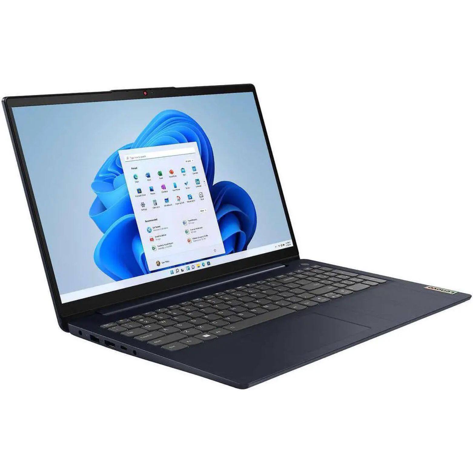 Alt View 2. Lenovo - IdeaPad 3 15.6" FHD Touch AMD Ryzen 7 5825U 2.0 GHz up to 4.5 GHz 12GB DDR4 512GB SSD Windows 11 Home - Blue.